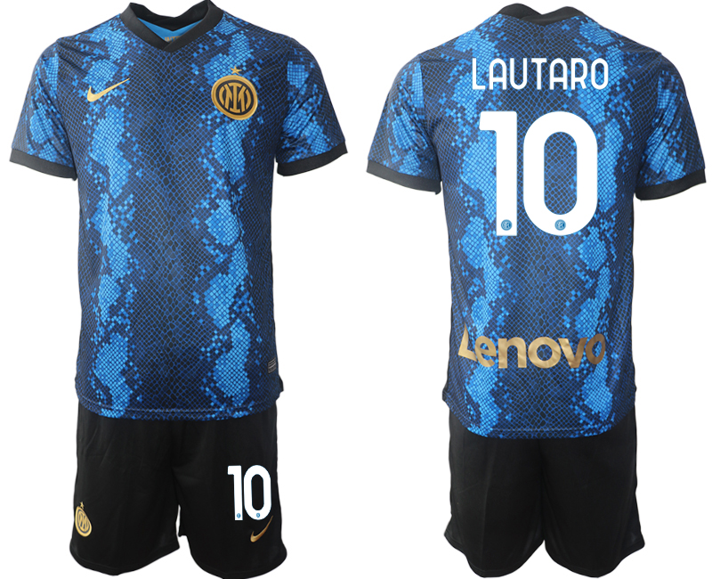 Men 2021-2022 Club Inter Milan home blue #10 Nike Soccer Jersey->inter milan jersey->Soccer Club Jersey